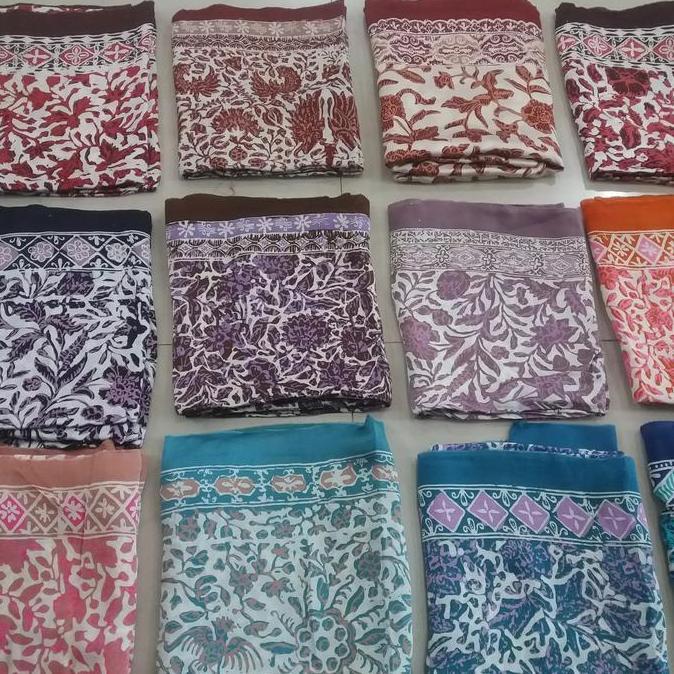 batik cap sutra super / kain sutra asli / batik cirebonan /