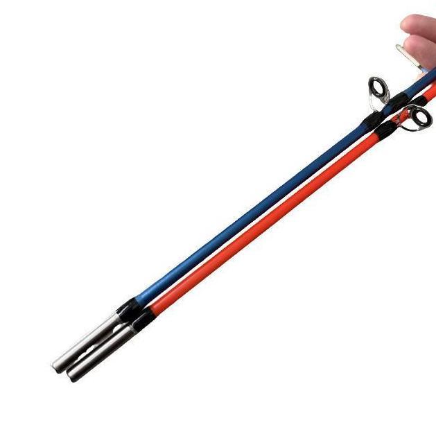 Joran Kilat -Joran Sambung Dua Fiber Solid Drat Action 8-17 Lbs Medium 150 165 180 Lure 165 Cm 3+1 G