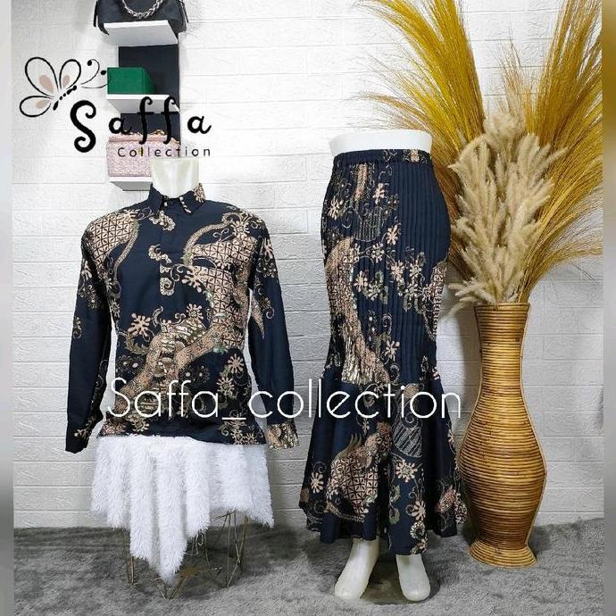 COUPLE BATIK KEMEJA ROK DUYUNG / KEMEJA BATIK COUPLE / BATIK COUPLE KEMEJA COUPLE ROK / COUPLE