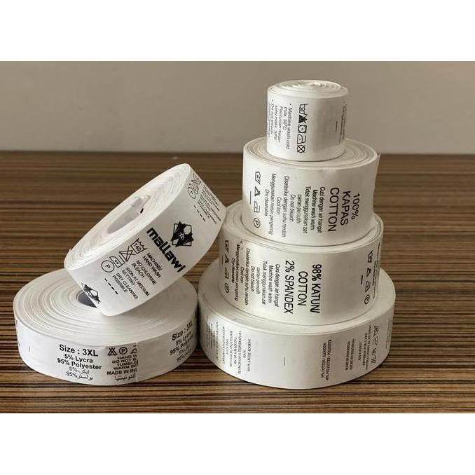 Washing label / care label nilon printing