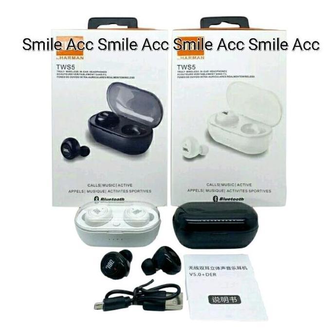 Headset Bluetooth Jbl Tws 5  Tws5 Touch Wireless Earphone