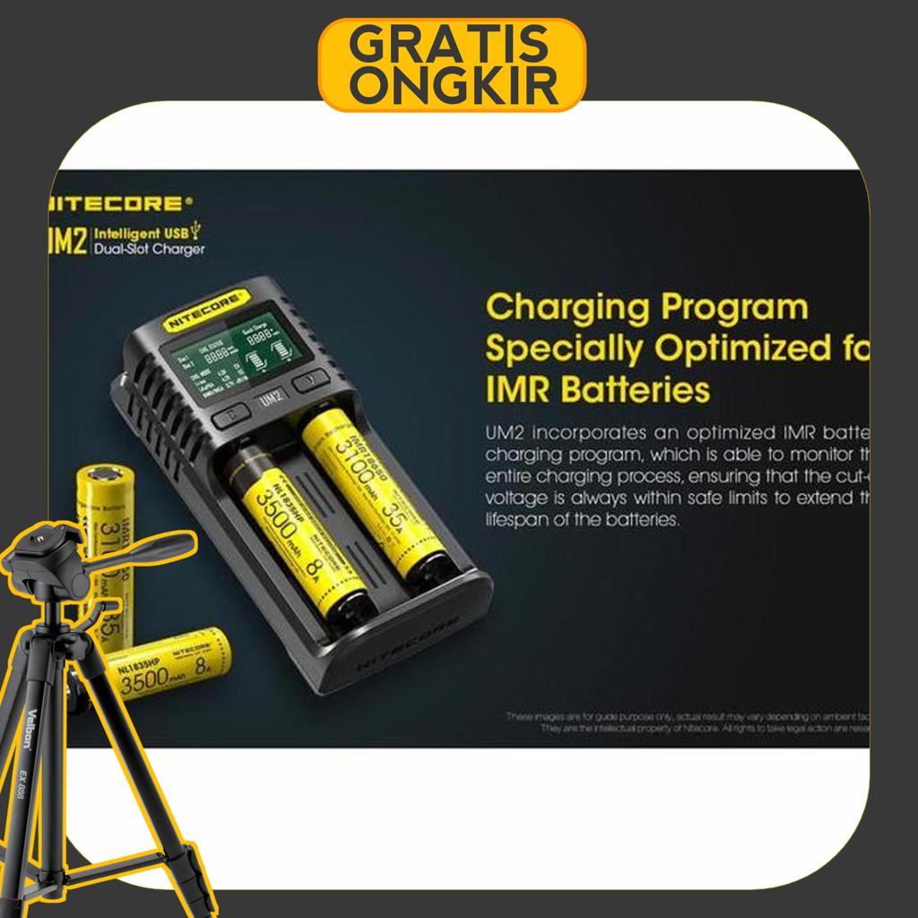 Charger Nitecore Um2 2 Slot