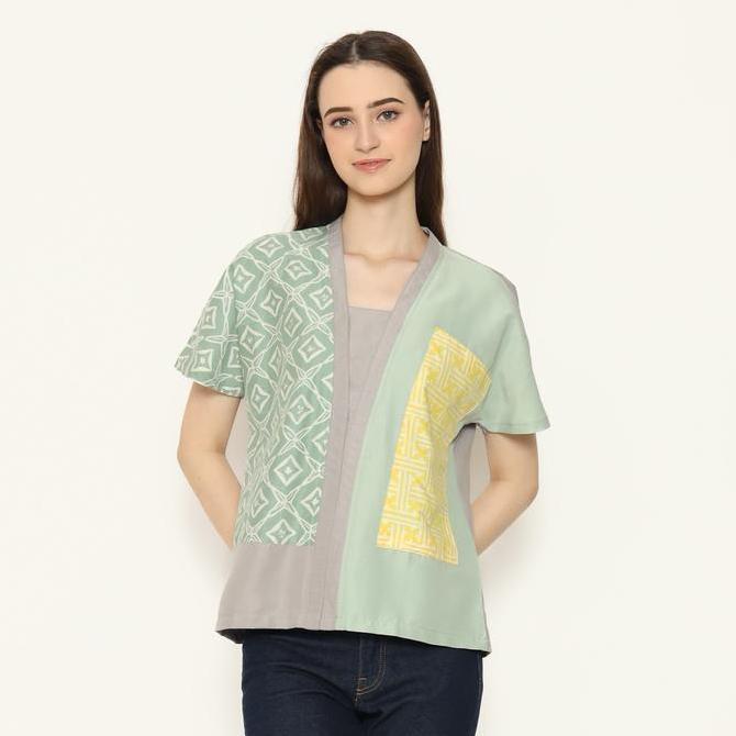 Blouse Batik Wanita - Bhatara Batik Ria Blouse - Lengan Pendek