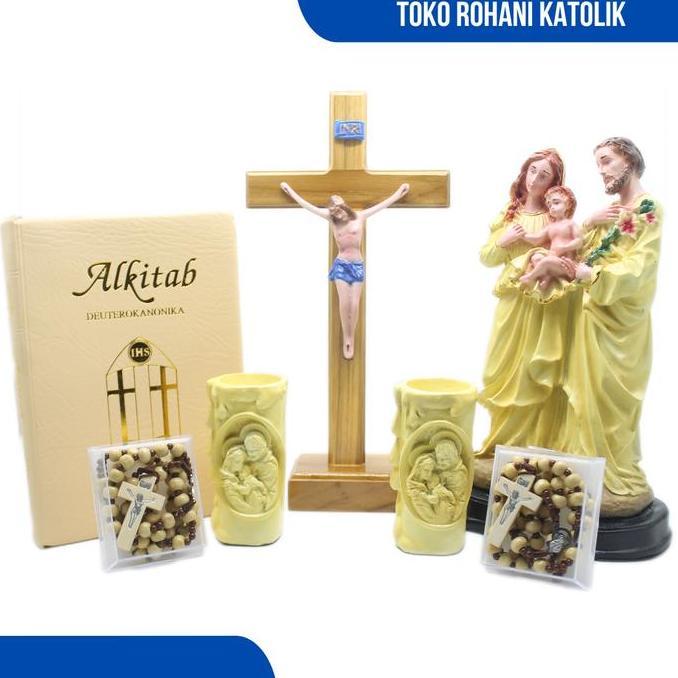 PAKET WEDDING KATOLIK 25 CM / HANTARAN PERNIKAHAN KATOLIK / SESERAHAN PERNIKAHAN / PATUNG KELUARGA K