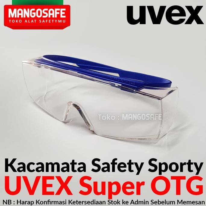 UVEX Safety Glasses Uvex Super OTG Original / Kacamata Kerja Proyek Sefty Sporty Keren Viral / Kacam