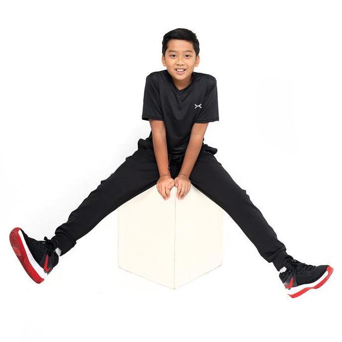 Flexzone Celana Jogger Olahraga Hitam Remaja Fcs-702Ht