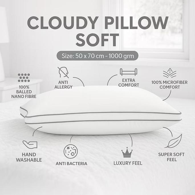 King Rabbit Cloudy Pillow Soft 50x70cm