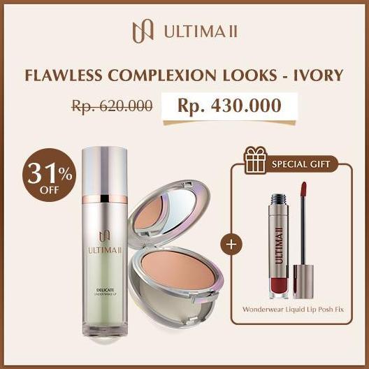 BEST [B2G3] ULTIMA II DELICATE UNDER MAKEUP TINT AQUAFLEUR + DELICATE CREAM POWDER FREE WONDERWEAR L