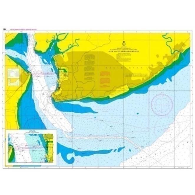 BEST PETA LAUT NO 249 SUMATERA PANTAI BARAT TAPAKTUAN PULAU BANYAK