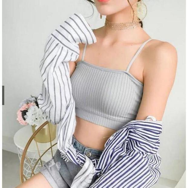 Murah BRA BH DENGAN BUSA BRA WANITA ELASTIS TALI KECIL WANITA FEMINIM BR006 Non COD