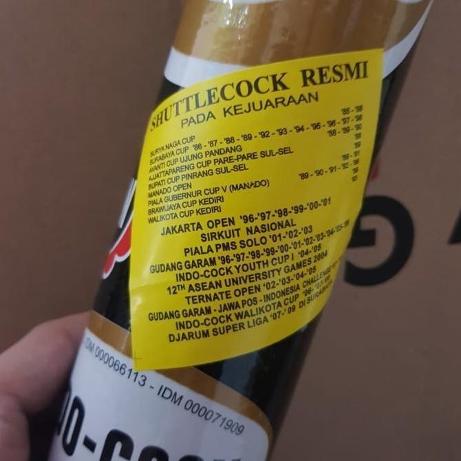 Indocock Hitam 12 pcs Shuttlecock Badminton Kok Bola Bulutangkis