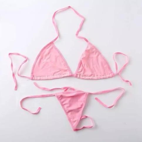 Murah Bra set G String Lingerie Bikini tali thong bra B026 Non COD