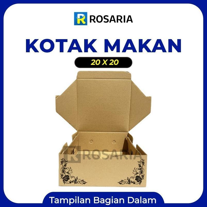 [ 10 Pcs ] Kotak Makan Uk 20 Motif Terpack Kemasan Makanan Foodgrade Stock