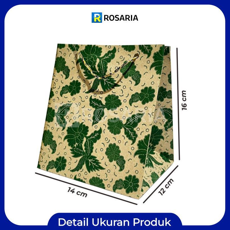 Tas Kertas Donat Premium Motif 14X12X16 Paperbag Souvenir Hajatan Kado Hampers Lusinan Viral