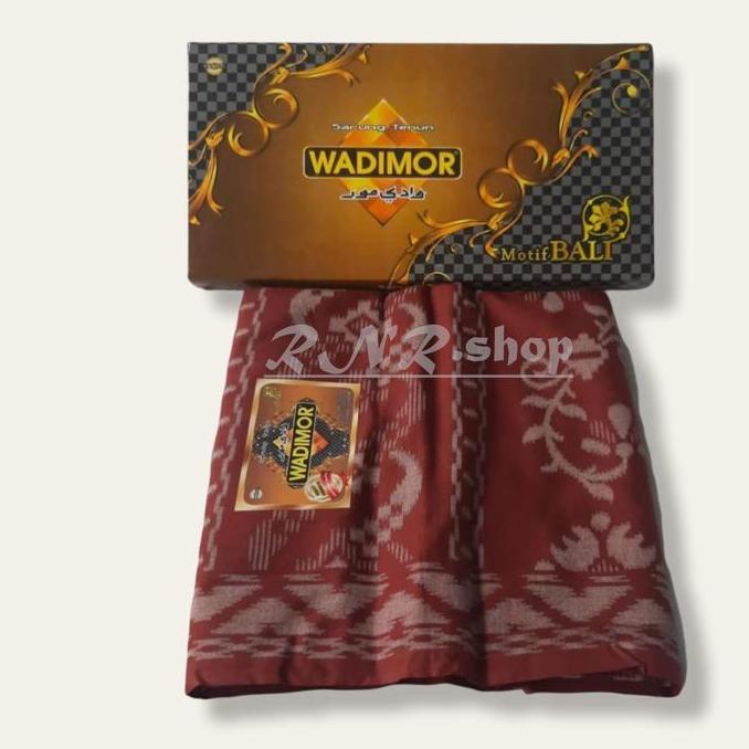Spesial Kain Sarung Wadimor Untuk Dewasa Motif Batik Muslim Biru Coklat Hijau Hitam Merah Tenun Katu
