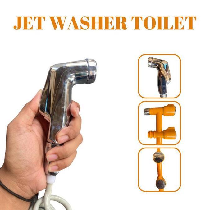 Jet Washer Toilet Set Air Jet Washer Toilet Bidet Closet Semprotan Air