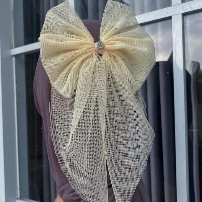 New- Pita Hiasan Hijab Besar Tule bros Peniti Kerudung