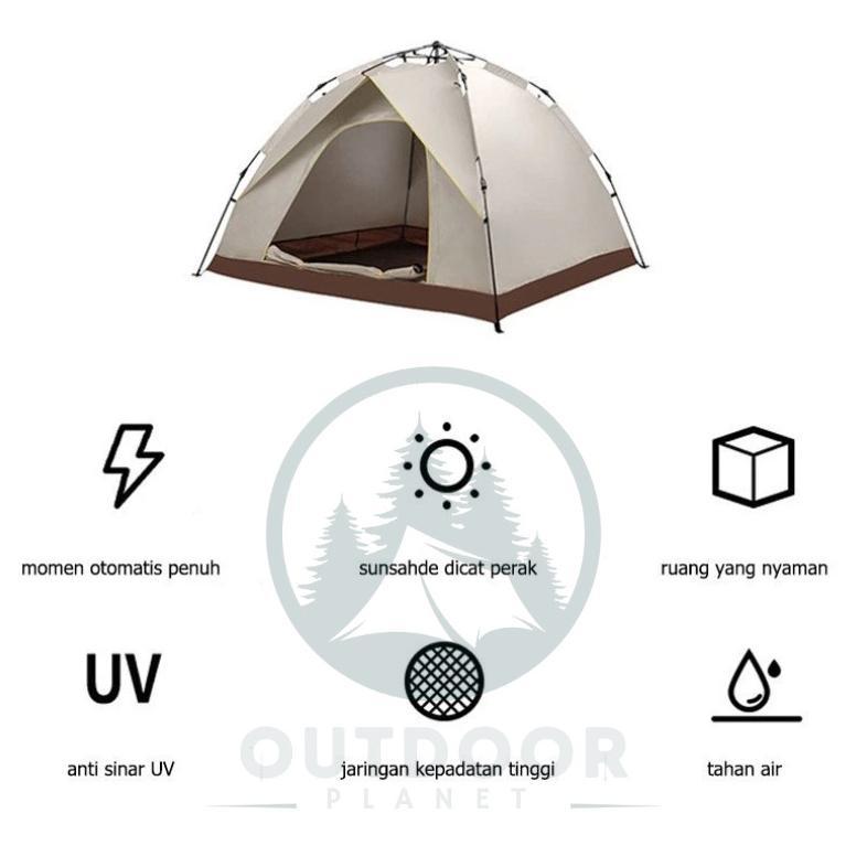 Kailash - Outdoor Planet (Garansi 1 Tahun)Tenda Camping Kapasitas 2-4 Orang Tenda Camping 4 Orang Te