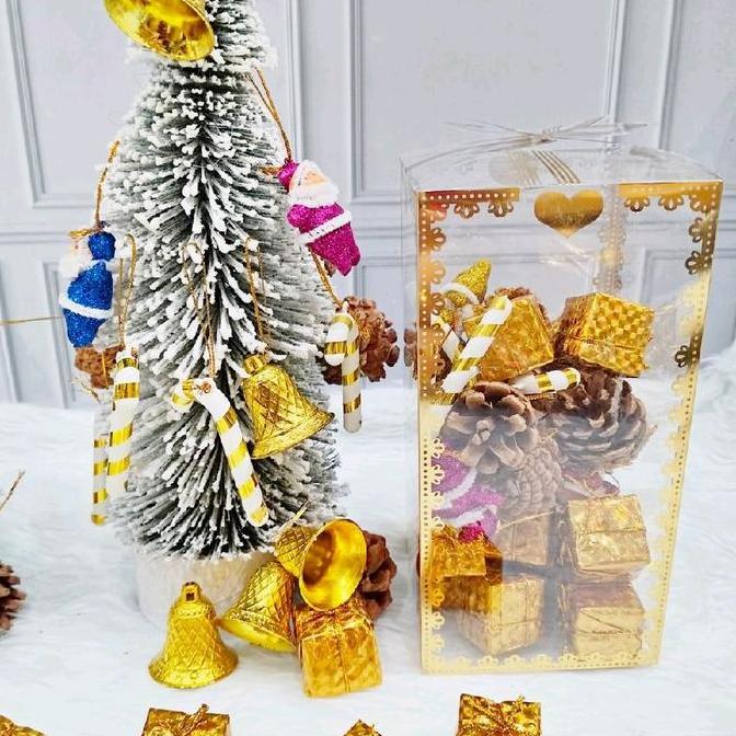 32pcs Gantungan Pohon Natal 5 Model / Hiasan Pohon Natal / Ornamen Gantungan Pohon Natal