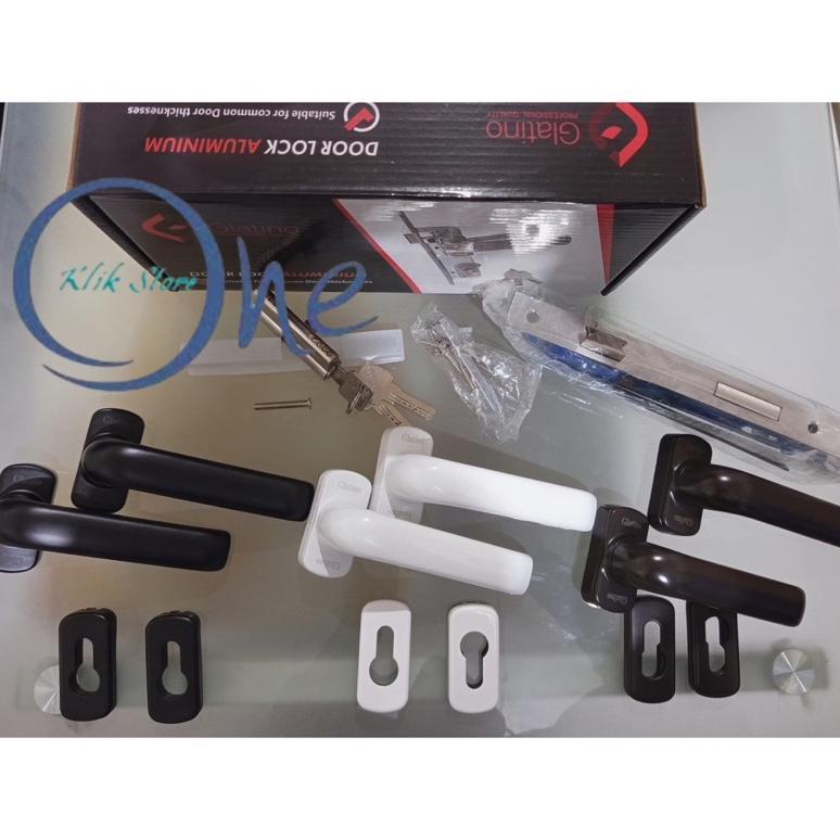 Handle + Kunci Pintu Aluminium Glatino GLT 202 murah