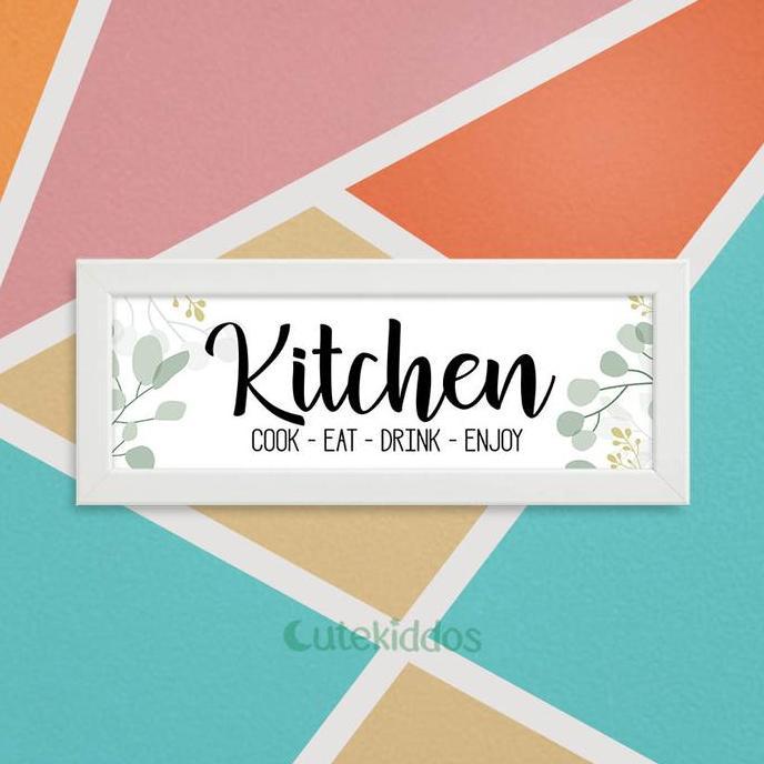 Hiasan Dinding Dapur Kitchen Room Sign Papan Tanda Tulisan Kitchen