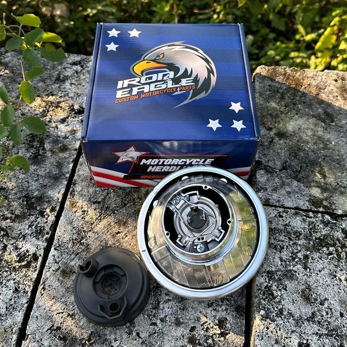 Reflektor Hd 5.75 Inchi Harley Davidson Import Iron Eagle Lampu Depan Cb Triumph Import Pnp Batok Cd