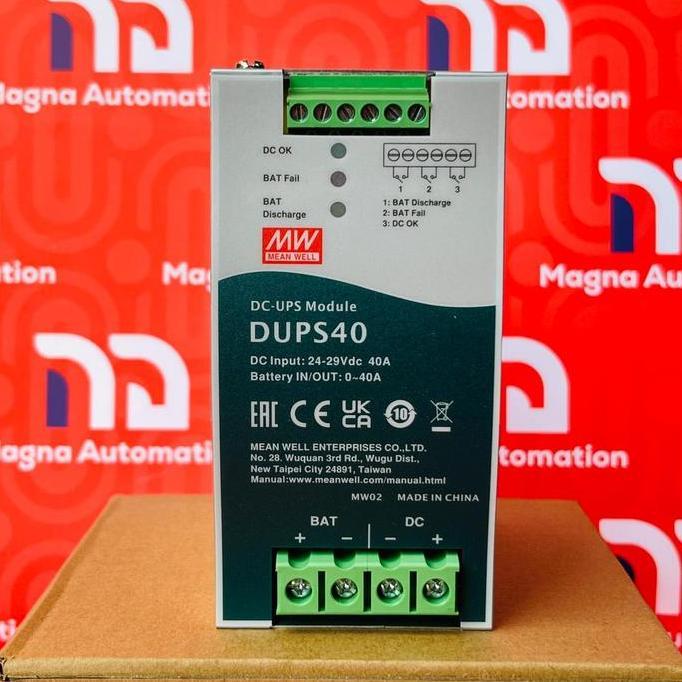 Diskon UPS Modul tanpa PSU 24V DC 40A Meanwell DUPS40 (barunya DR-UPS40) magn4 Segera Dapatkan