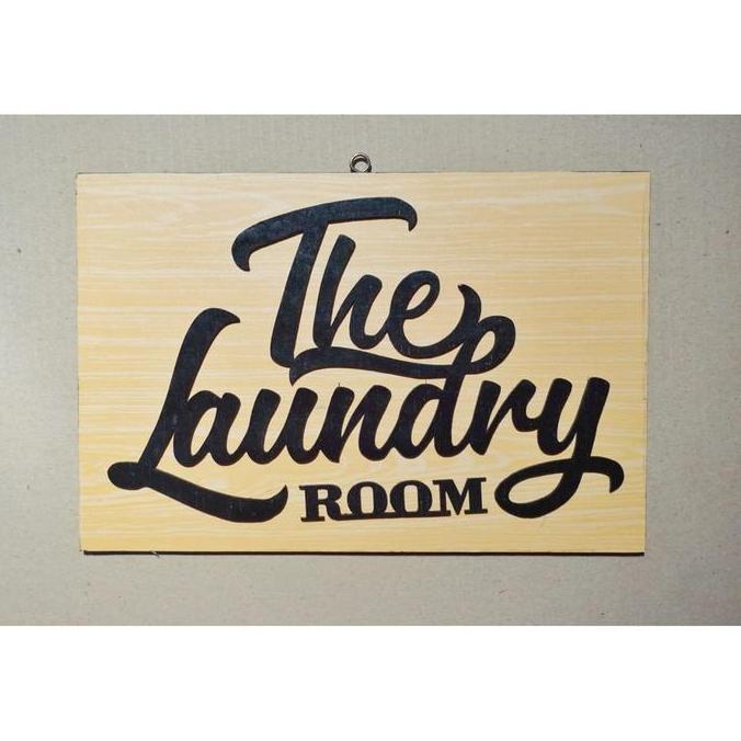 Hiasan Dinding The Laundry Room Tulisan timbul walldecor