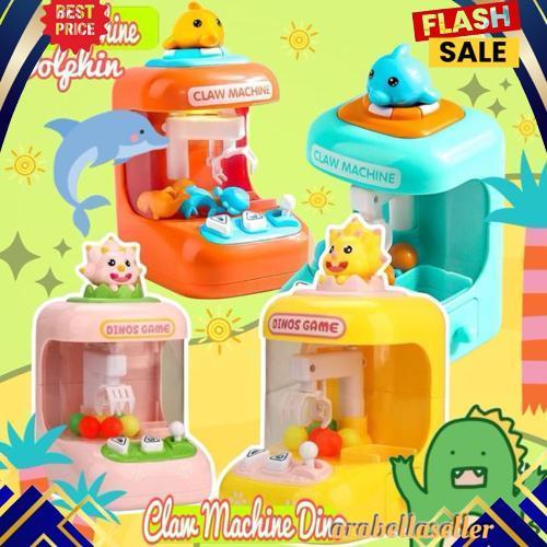 New Mainan Game Capit Claw Machine Mini/Mainan Edukasi Anak Mesin Capit Mini Pakai Batrei Ada Lampu/