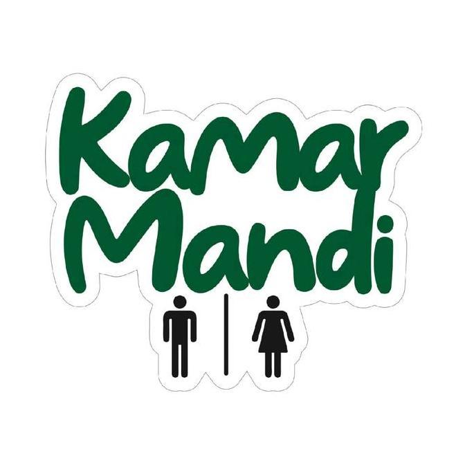 Hiasan dekorasi dinding aesthetic tempel tulisan kamar mandi BR