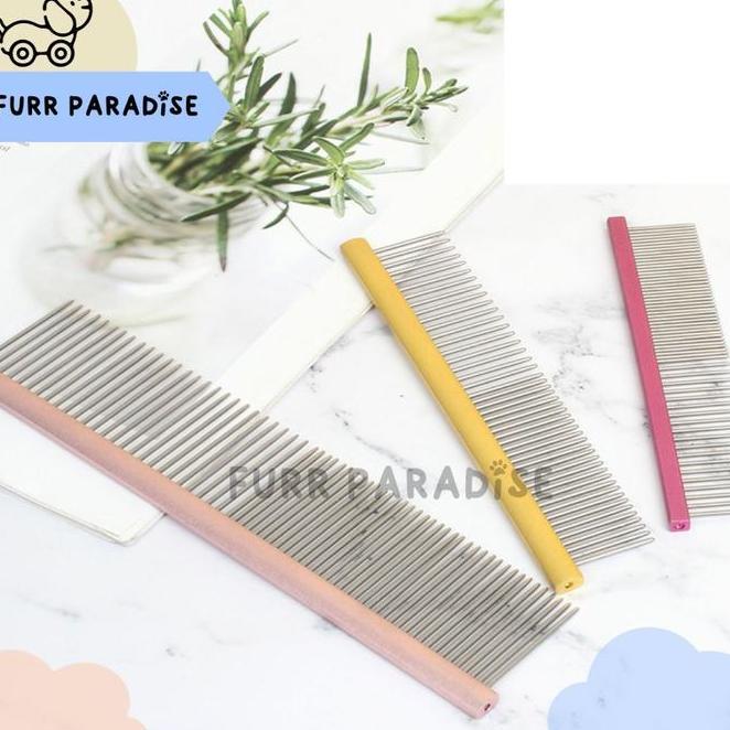 Pet Grooming Metal Comb Sisir Anjing Stainless Poodle Bichon
