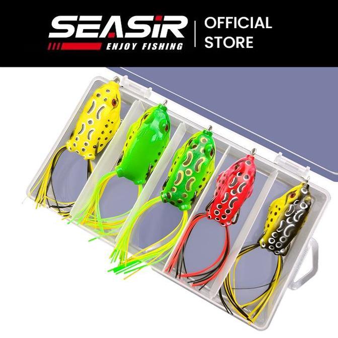 Seasir molding Soft Frog Kodok Umpan Soft Lure 1 Set=8+11g, 4.9cm+ 5.5cm Umpan Pancing casting 1 Pak