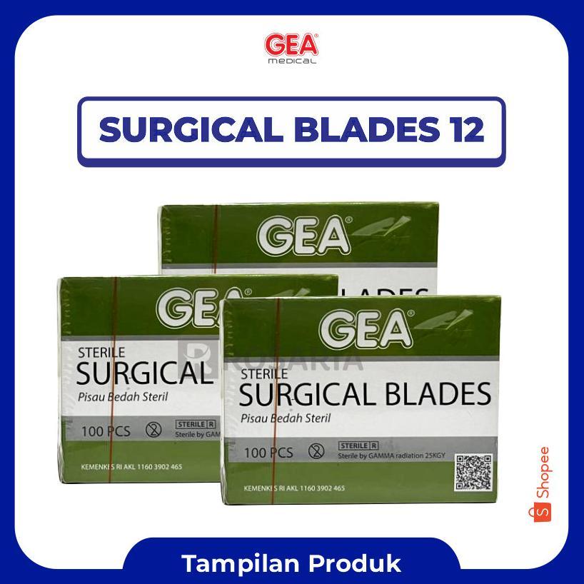 Surgical Blades Gea No. 12 Bisturi Pisau Bedah Jalu Baru