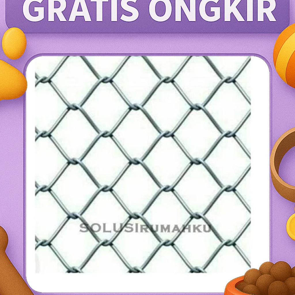 Kawat Harmonika Tinggi 2 Mtr X Tebal 2 Mm Ram Wajik Anyam Pagar Kandang Hewan