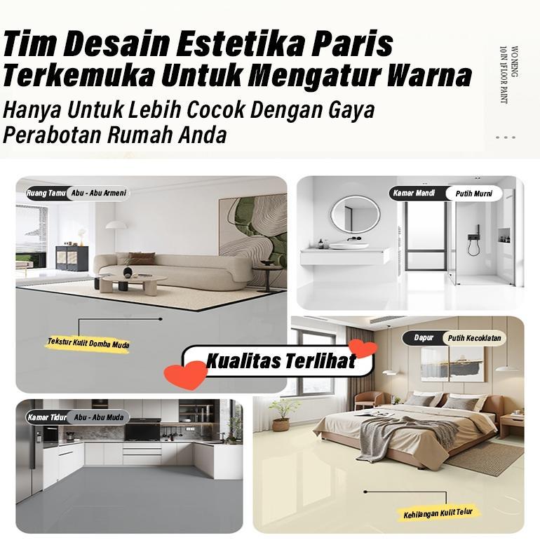 Anti selipCat Lantai Cat Lantai Waterproof Anti Air, Anti Gores Cocok untuk Rumah Pabrik Garasi Cat 