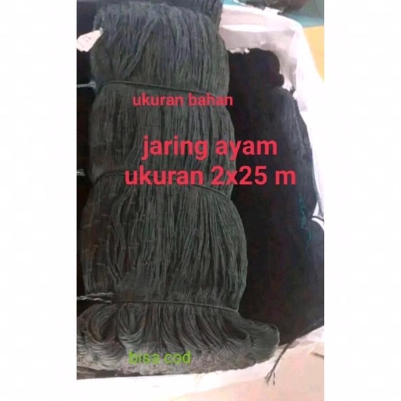 Bisa Cod Jaring Pagar Ayam 2M X 100M Tali Siap Pakai , Jaring Pagar, Jaring Ternak ||