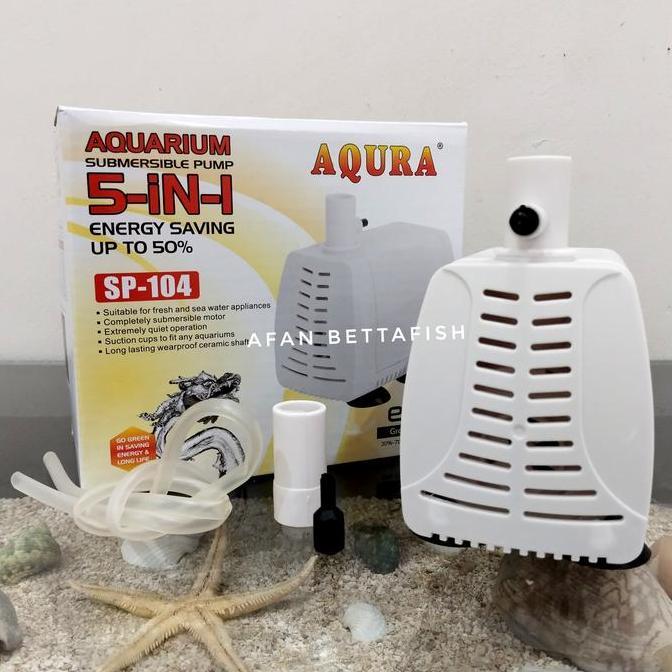 TERMURAH - Pompa Air Celup Aqura SP 104 Power Head Kolam Aquarium Aqura SP-104