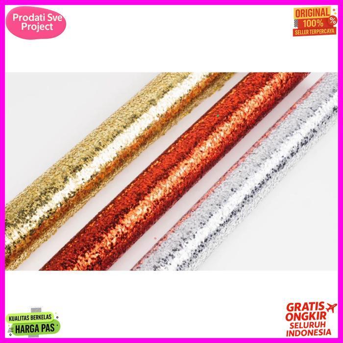 Prermium Hiasan Natal Pita Roll Natal Besar Kain Jaring Jala Christmas