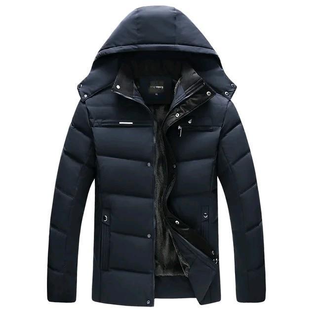 Jaket Winter Cowok Berbulu Tebal Hangat Fashion Pria - Model Kekinian Tapi Rapi Dan Sopan - Keren, H