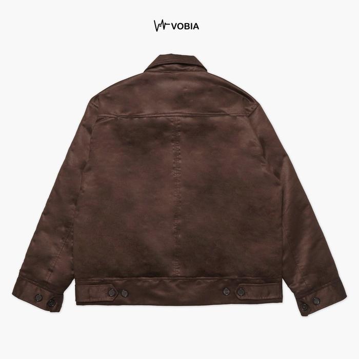 Vobia Work Jacket Obsidian Suede - Brown Terlaris Best Quality 100% Original