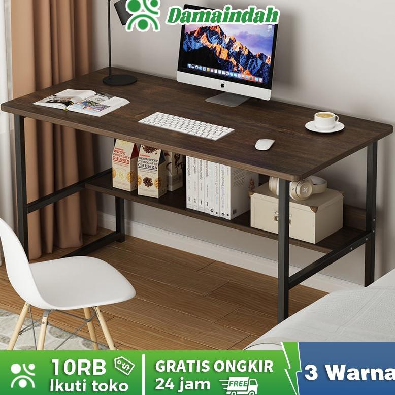 Damaindah Meja Belajar Kayu Set Kursi / Meja Belajar Minimalis  / Meja Kerja / Meja Komputer Minimal