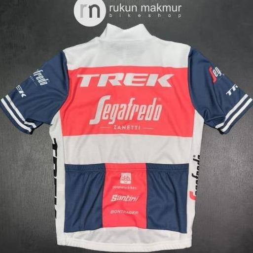 Santini Kid Cycling Jersey Team Trek Segafredo / Tfr Xc Trek Factory Racing - Classic Regular Fit Cu