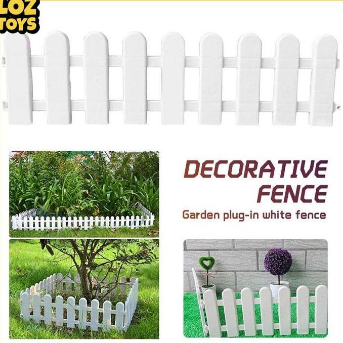 Pagar Plastik / Pagar Taman Putih / Pagar Tanaman Murah