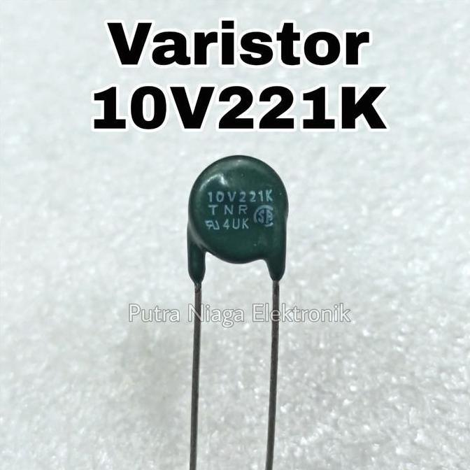 Baru (1) TNR 10V221K MOV Metal Oxide Varistor ZNR 140V AC / 180V DC putran1a Berkualitas