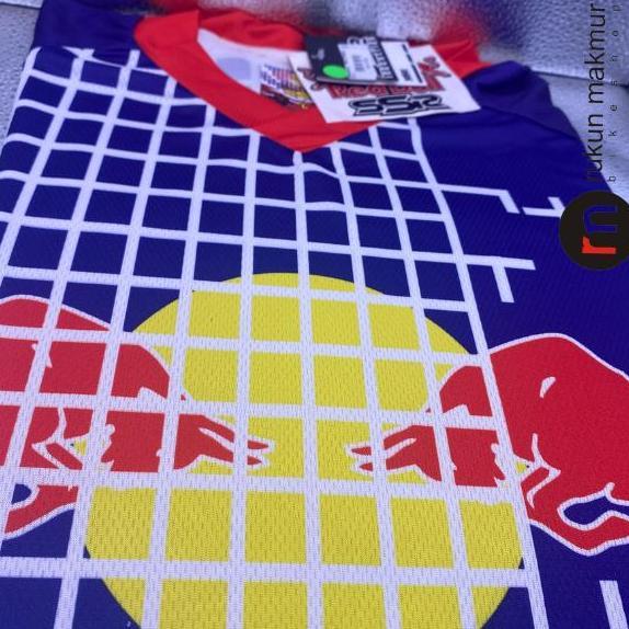 Ssr Motor Cross Jersey / Mtb Cycling Jersey Redbull Red Purple Black White - Baju Kaos Motorcross Re