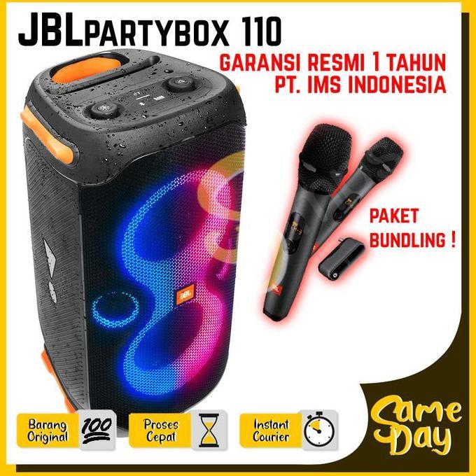 Terlaris Jbl Partybox 110 Partybox110 Original Portable Speaker Party Box