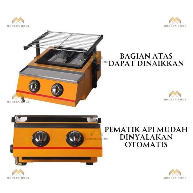 Miliki Alat Pemanggang Barbeque Matsunichi 2 & 3 Tungku Griller Trio Bbq Grill Paket Regulator Gas K