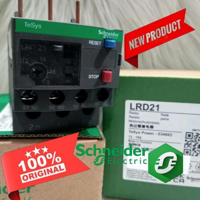 Overload Kontaktor Schneider Lrd 21 12-18A/Thermal Overload Schneider Lrd21 Overload Kontaktor Overl