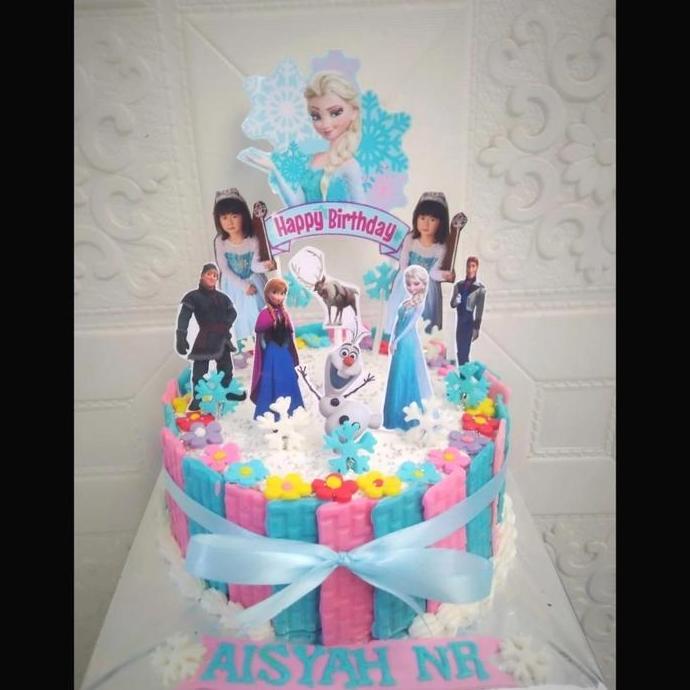 Spesial Kue Ulang Tahun Frozen/Topper Frozen /Cake Karakter Frozen
