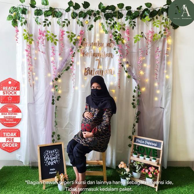 Miliki Dekorasi Backdrop Syukuran Tasyakuran 4 7 Bulanan Photobooth Paket Dd